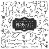Decorative curls and swirls. Designers collection. vector illustration Decorative curls and swirls. Designers collection. vector illustration