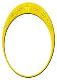 Decorative Golden Oval Royalty Free Stock Photo