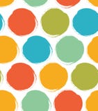 Decorative paint pattern with drawn circles. Seamless bright texture. stock illustration Decorative paint pattern with drawn circles. Seamless bright texture. stock illustration