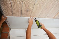 Decorative Pvc Ceiling Panels Installation Contractors Installing