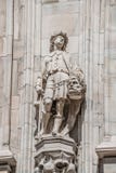 Decorative Religious figure at facade of the Cathedral of Milano, Milan, Italy stock photography Decorative Religious figure at facade of the Cathedral of Milano, Milan, Italy stock photography