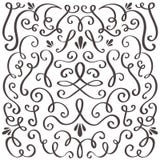 Decorative swirls. Swirled vintage ornament, swirling border and simple frame. Swirl decoration border vector graphic stock illustration Decorative swirls. Swirled vintage ornament, swirling border and simple frame. Swirl decoration border vector graphic stock illustration