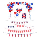 Decorazione della bandiera di Union Jack Immagini Stock Decorazione della bandiera di Union Jack Immagini Stock
