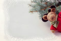 Deer, elk, Christmas tree, toys symbol of Christmas, new year. stock images Deer, elk, Christmas tree, toys symbol of Christmas, new year. stock images