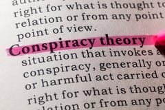 Definition av konspirationsteorin royaltyfria bilder Definition av konspirationsteorin royaltyfria bilder