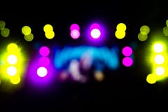 Defocused освещение концерта развлечений на этапе, кануне фестиваля стоковое фото rf Defocused освещение концерта развлечений на этапе, кануне фестиваля стоковое фото rf