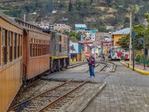 Del Diablo Train Stop Alausi Ecuador de Nariz foto de stock Del Diablo Train Stop Alausi Ecuador de Nariz foto de stock