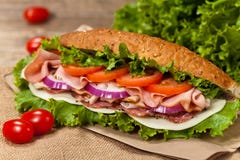 Deli Sub Sandwich Stock Photos Deli Sub Sandwich Stock Photos
