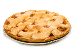 A delicious Apple Pie on white