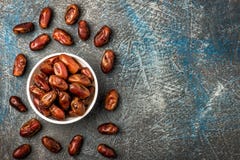 Delicious dried dates, a favorite dish of many gourmets royalty free stock photography Delicious dried dates, a favorite dish of many gourmets royalty free stock photography