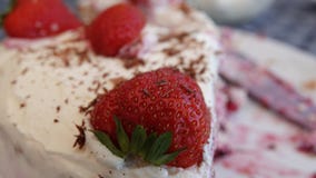 Delicious handmade strawberrycake stock photo Delicious handmade strawberrycake stock photo