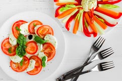 Delicious vegetarian antipasti stock image Delicious vegetarian antipasti stock image