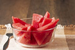 Delicious water melons in a bowl royalty free stock photography Delicious water melons in a bowl royalty free stock photography