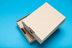 Delivery box parcel, craft cardboard stock images Delivery box parcel, craft cardboard stock images