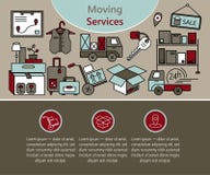Delivery services, warehouse logistic, moving home Royalty Free Stock Images Delivery services, warehouse logistic, moving home Royalty Free Stock Images