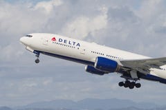 Delta Air Lines Boeing 777 Royalty Free Stock Photo Delta Air Lines Boeing 777 Royalty Free Stock Photo