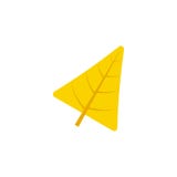 Deltoid leaf flat icon vector illustration Deltoid leaf flat icon vector illustration