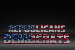 Democrats contra republicanos ilustração do vetor Democrats contra republicanos ilustração do vetor