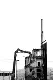 Demolition crane at work stock photo Demolition crane at work stock photo
