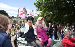den brighton berömbögen ståtar stolthet royaltyfria bilder den brighton berömbögen ståtar stolthet royaltyfria bilder