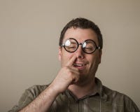 Den lyckliga geeken arkivbilder Den lyckliga geeken arkivbilder
