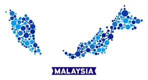 Den Malaysia översikten anknyter mosaiken vektor illustrationer Den Malaysia översikten anknyter mosaiken vektor illustrationer