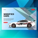 Den moderna futuristiska bilen för striden för loppet för dekalen för mallbegreppsklistermärken med ändrat begrepp för bilvektori vektor illustrationer Den moderna futuristiska bilen för striden för loppet för dekalen för mallbegreppsklistermärken med ändrat begrepp för bilvektori vektor illustrationer