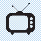 Den Retro TVsymbolen i plan stil, den svartvita retro TVsymbolen, vektorillustration av den Retro TVsymbolen för dig planlägger vektor illustrationer Den Retro TVsymbolen i plan stil, den svartvita retro TVsymbolen, vektorillustration av den Retro TVsymbolen för dig planlägger vektor illustrationer