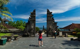 Den Tanah lotten är Bali , Bali royaltyfria foton Den Tanah lotten är Bali , Bali royaltyfria foton