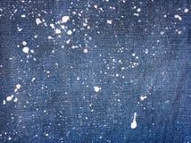 Denim, Jeans Texture Background. Drops Of Colorful Paint On Blue Background Denim, Jeans. Stock Photo Denim, Jeans Texture Background. Drops Of Colorful Paint On Blue Background Denim, Jeans. Stock Photo
