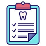Dental checkup LineColor vector illustration Dental checkup LineColor vector illustration