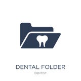Dental Folder icon. Trendy flat vector Dental Folder icon on white background from Dentist collection stock illustration Dental Folder icon. Trendy flat vector Dental Folder icon on white background from Dentist collection stock illustration