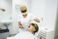 Dental hygienists office, diode laser stock photo Dental hygienists office, diode laser stock photo