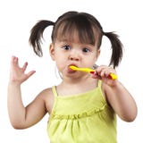 Denti di spazzolatura Immagini Stock Denti di spazzolatura Immagini Stock