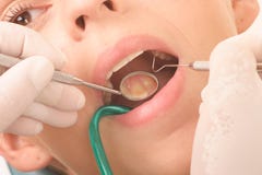 At the dentist -diagnosis- close up