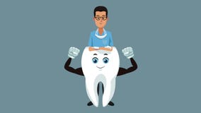 Tooth dental cartoon HD animation