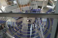 Dentro il Parlamento Berlin Germany di Bundestag immagine stock Dentro il Parlamento Berlin Germany di Bundestag immagine stock