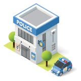 Departamento de Policía isométrico del vector stock de ilustración Departamento de Policía isométrico del vector stock de ilustración