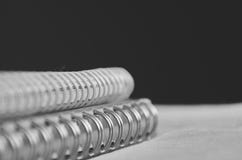 Depth Of Field Of Loop Binding Book And Pencil On The Bed With Light From The Window On The Morning Royalty Free Stock Photography Depth Of Field Of Loop Binding Book And Pencil On The Bed With Light From The Window On The Morning Royalty Free Stock Photography