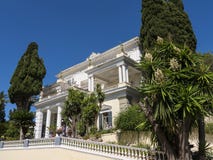 der Achilleions-Palast auf der Insel von Korfu Griechenland errichtet von der Kaiserin Elizabeth von Österreich Sissi Stockbild der Achilleions-Palast auf der Insel von Korfu Griechenland errichtet von der Kaiserin Elizabeth von Österreich Sissi Stockbild