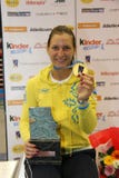 Der Degen 2014 der Weltcupfrauen stockbilder Der Degen 2014 der Weltcupfrauen stockbilder