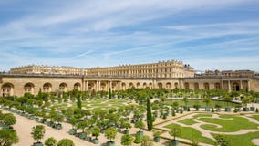 Der Palast von Versailles und von Garten, Frankreich stock video Der Palast von Versailles und von Garten, Frankreich stock video