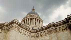Der Pantheon in der Stadt von Paris, Frankreich lizenzfreies stockfoto Der Pantheon in der Stadt von Paris, Frankreich lizenzfreies stockfoto