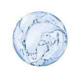 Der runde Bereich, der vom Wasser gemacht wird, spritzt lokalisiert auf weißem Hintergrund Lizenzfreies Stockfoto Der runde Bereich, der vom Wasser gemacht wird, spritzt lokalisiert auf weißem Hintergrund Lizenzfreies Stockfoto