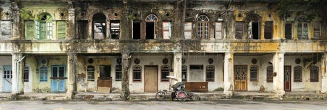 Derelict Heritage Houses, George Town, Penang, Malaysia