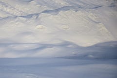 Derive della neve in un giorno soleggiato di inverno fotografia stock libera da diritti Derive della neve in un giorno soleggiato di inverno fotografia stock libera da diritti