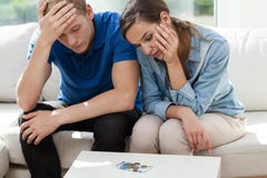Dernier argent au budget du couple image libre de droits Dernier argent au budget du couple image libre de droits
