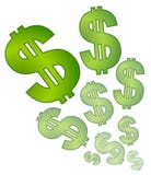 Descoloramiento aislado de las muestras de dólar libre illustration Descoloramiento aislado de las muestras de dólar libre illustration