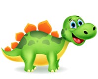 Desenhos animados bonitos do dinossauro ilustração do vetor Desenhos animados bonitos do dinossauro ilustração do vetor