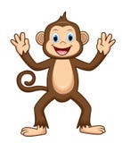 Desenhos animados bonitos do macaco ilustração stock Desenhos animados bonitos do macaco ilustração stock